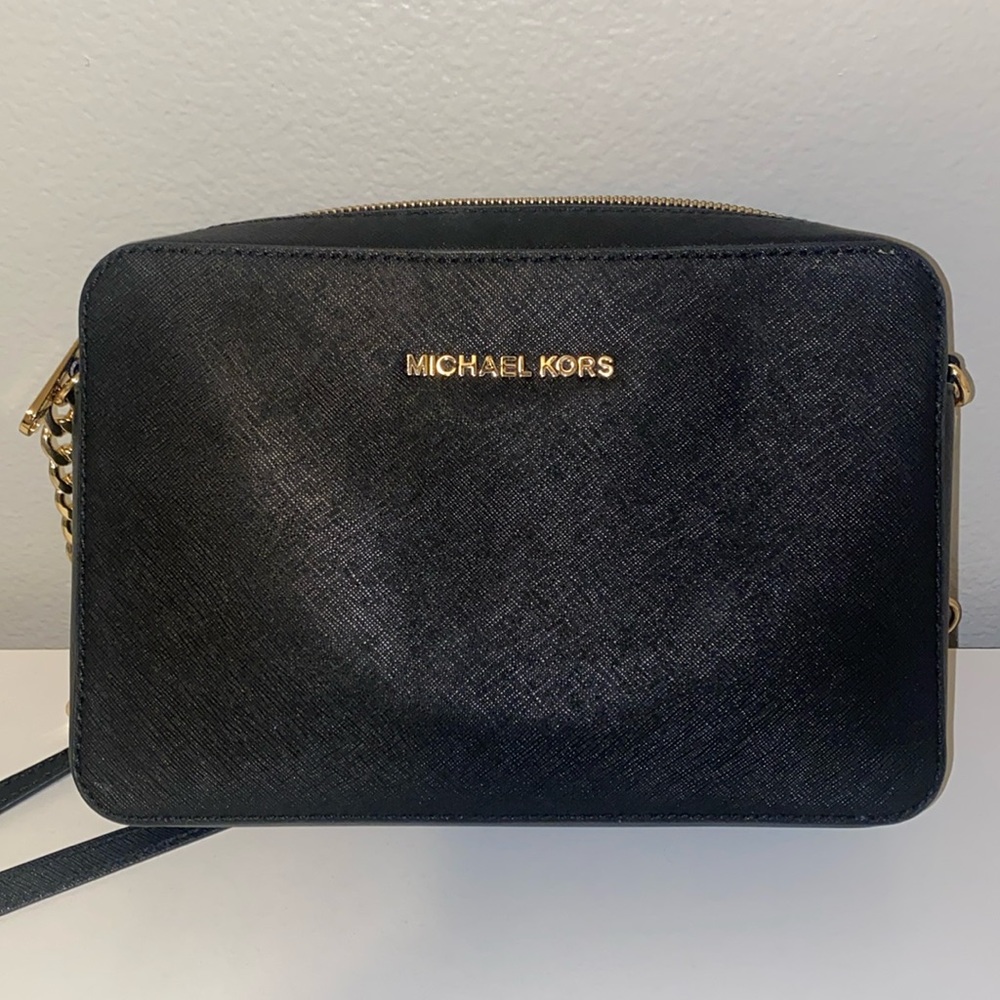 Michael Kors Leather Jet Set East West Crossbody